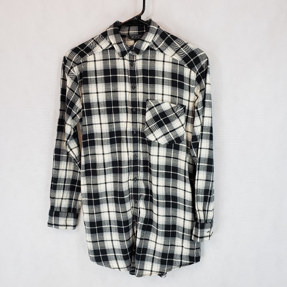 Topshop Tops - Top Shop 2 Flannel Plaid Button Down Tunic